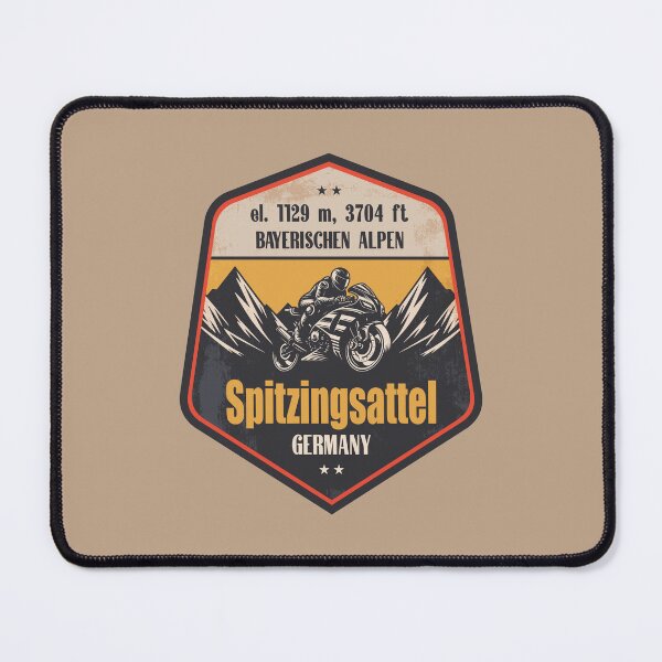 Item preview, Spitzingsattel Panoramic Road Germany Motorcycling Mountain Design designed and sold by CynthiaGraphics.