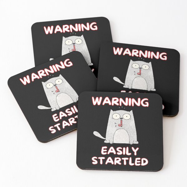 Item preview, easily startled funny cat  designed and sold by Hotshots Design.