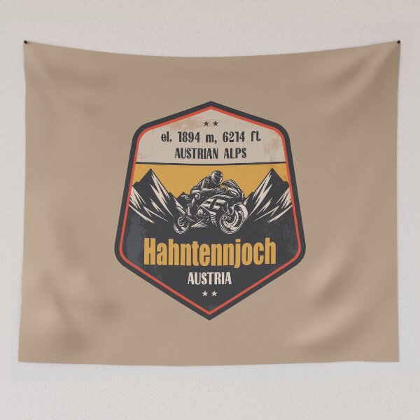 Item preview, Hahntennjoch Austria Motorcycling Mountain Design designed and sold by CynthiaGraphics.