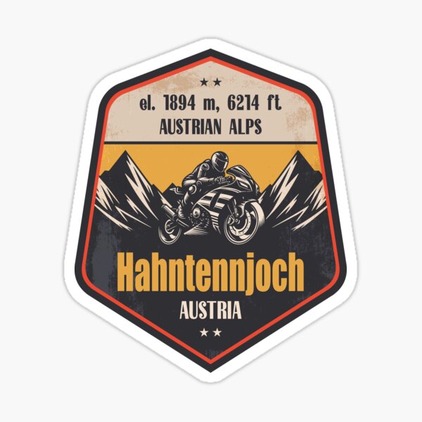 Item preview, Hahntennjoch Austria Motorcycling Mountain Design designed and sold by CynthiaGraphics.