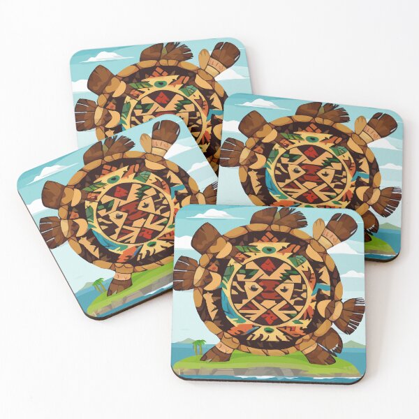 Item preview, Native art turtle island designed and sold by Andre Faubert.