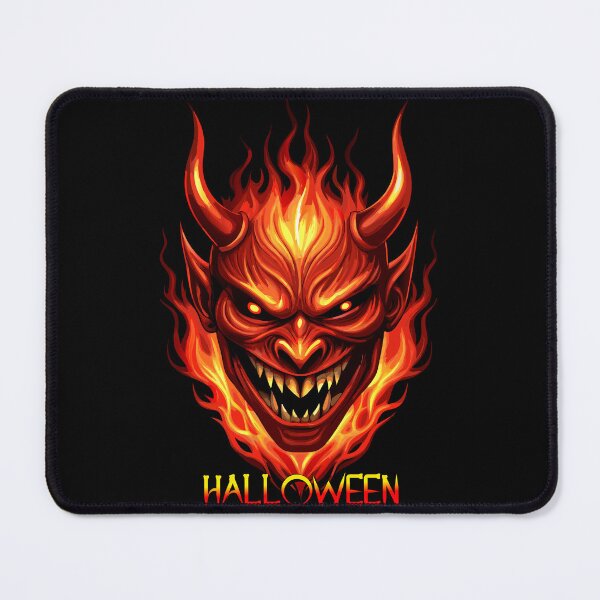 Item preview, Fiery Horned Demon: Infernal Halloween Flames designed and sold by VikArtStudio.