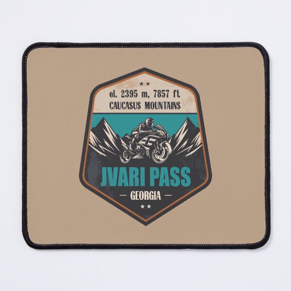 Item preview, Jvari Pass (Cross Pass) Georgia Motorcycling Mountain Design designed and sold by CynthiaGraphics.