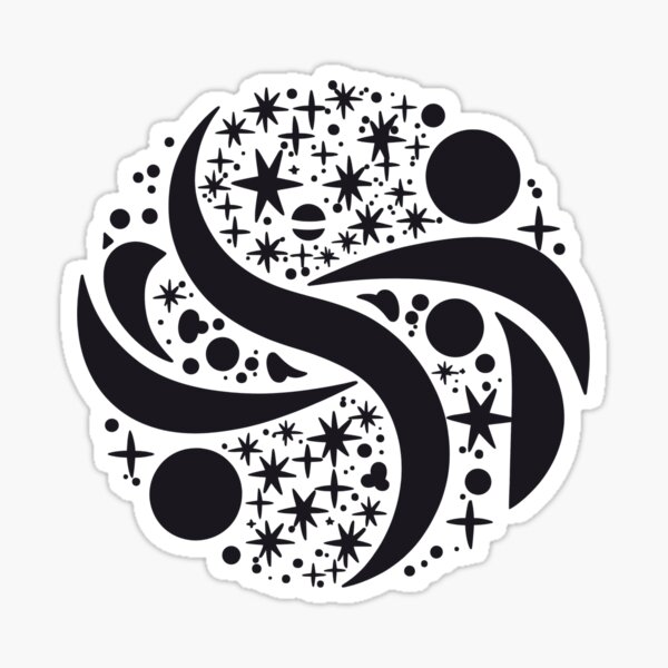 Item preview, Solar System With Stars And Planets Flat Icon Design designed and sold by DiNata.