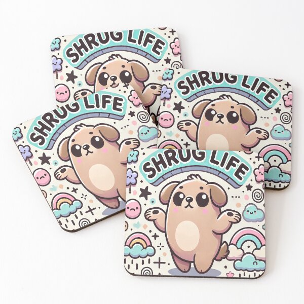 Item preview, Dog Shrug Life designed and sold by TrueMotion.