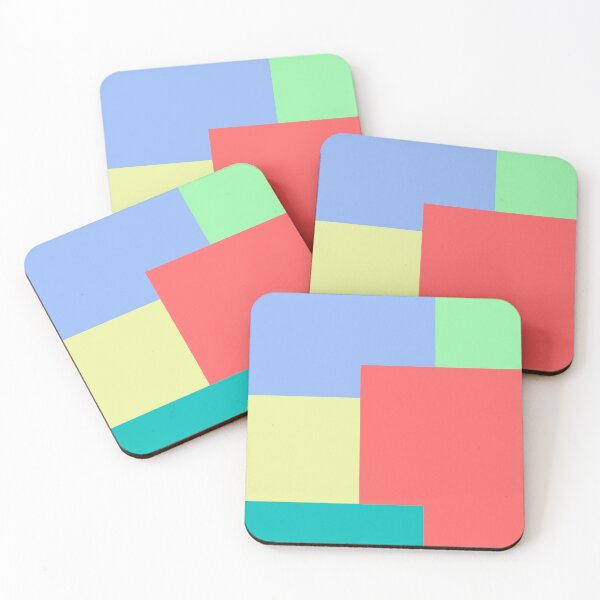 Item preview, Minimalist Abstract Geometric Color Block Bright Colors designed and sold by Jeallan Designs.
