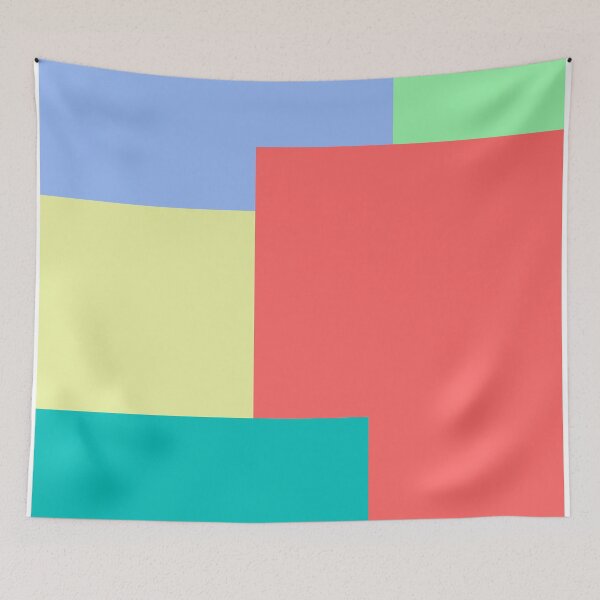 Item preview, Minimalist Abstract Geometric Color Block Bright Colors designed and sold by Jeallan Designs.