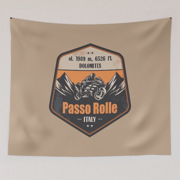 Item preview, Rolle Pass Italy Motorcycling Mountain Design designed and sold by CynthiaGraphics.