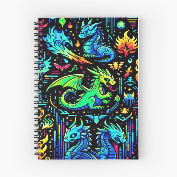 Item preview, Neon Dragon Cartoon Faces designed and sold by Imaginarium of Chaos falcon88 .