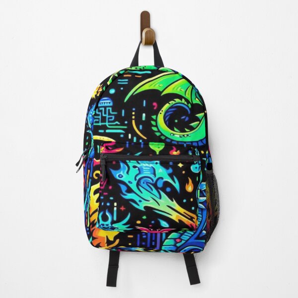 Item preview, Neon Dragon Cartoon Faces designed and sold by Imaginarium of Chaos falcon88 .