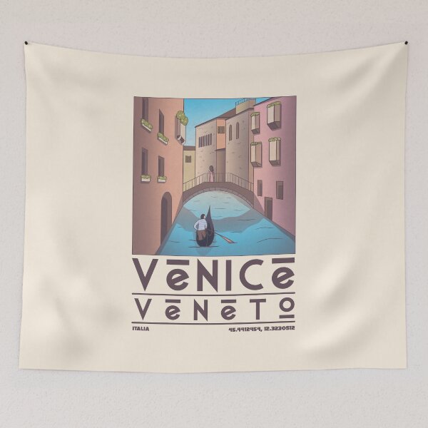 Item preview, Venice, Italy Travel Poster designed and sold by JDP--Designs.