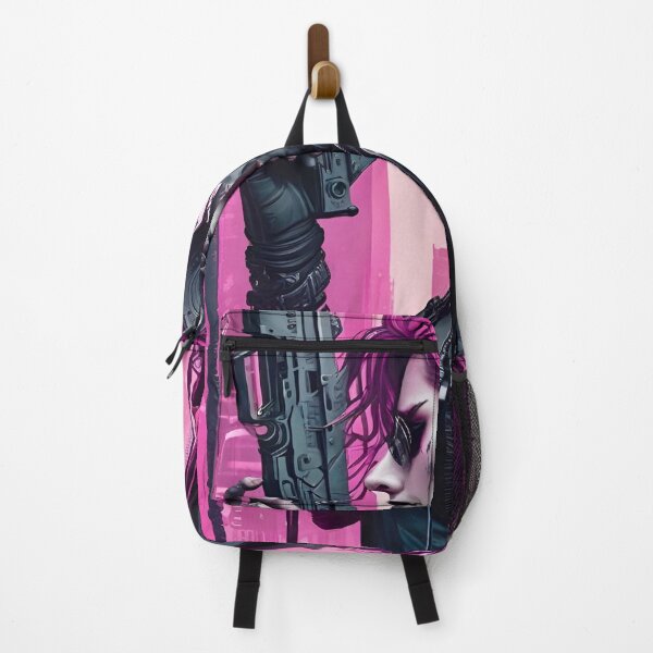 Item preview, Cyberpunk Assassin in Pink - Sci Fi Art concept designed and sold by Delerat7.