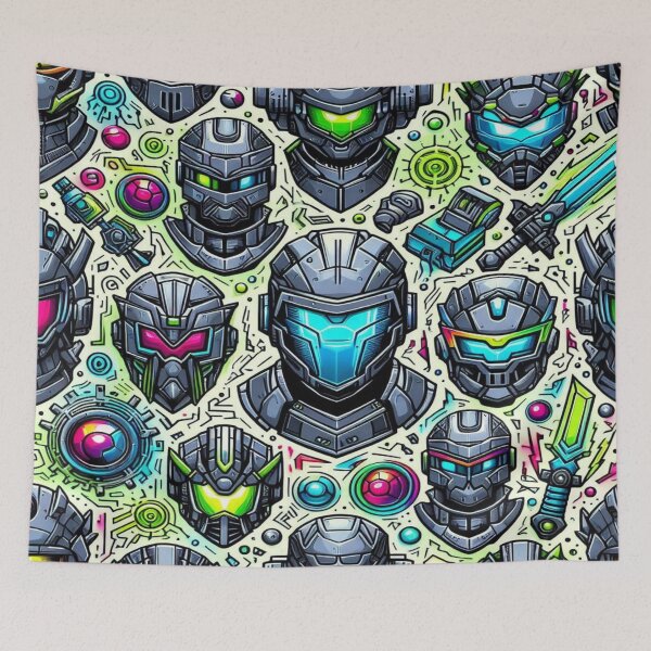 Item preview, Techno Knight Faces designed and sold by Imaginarium of Chaos falcon88 .