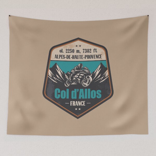 Item preview, Col d'Allos France Motorcycling Mountain Design designed and sold by CynthiaGraphics.