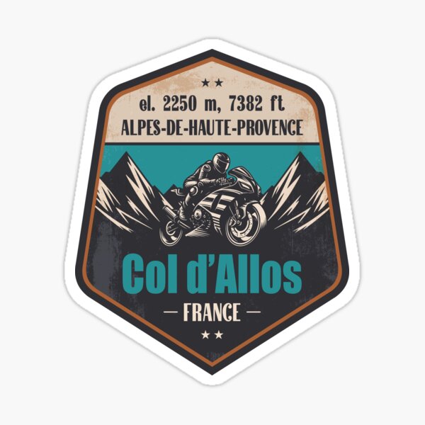 Item preview, Col d'Allos France Motorcycling Mountain Design designed and sold by CynthiaGraphics.