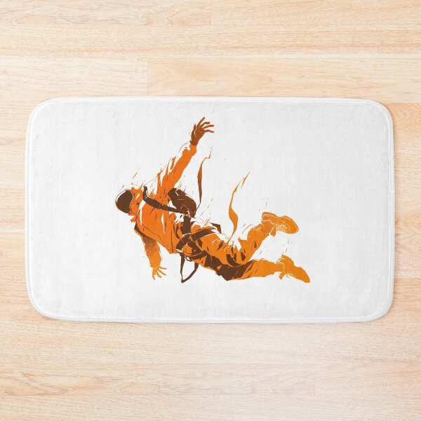 Item preview, Minimalist Skydiver in Mid-Jump: A Free-Fall Adventure designed and sold by Windy-market.