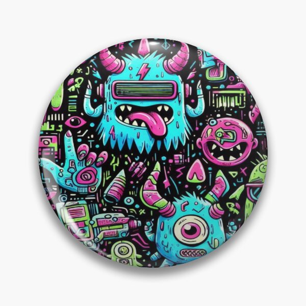 Item preview, Neon Cyberpunk Monsters designed and sold by Imaginarium of Chaos falcon88 .