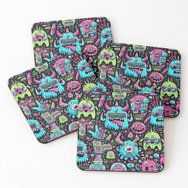 Item preview, Neon Cyberpunk Monsters designed and sold by Imaginarium of Chaos falcon88 .