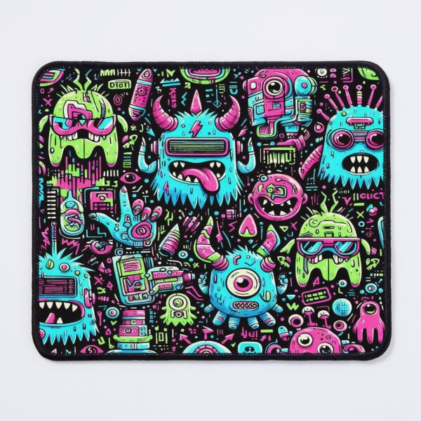 Item preview, Neon Cyberpunk Monsters designed and sold by Imaginarium of Chaos falcon88 .