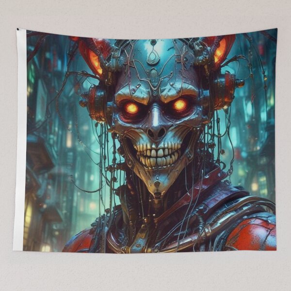 Item preview, Cyberpunk Cyber Psycho - Sci Fi Art concept designed and sold by Delerat7.