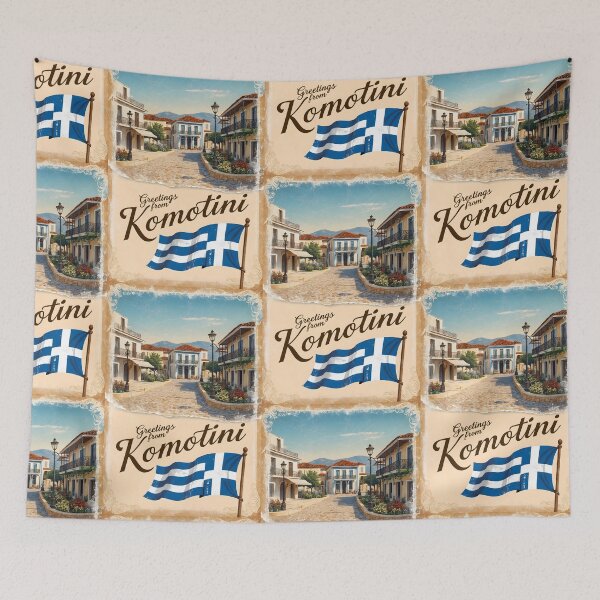 Item preview, Greetings from Komotini Eastern Macedonia and Thrace Greece Postcard Vintage Retro Travel Vintage designed and sold by TravelPostcardGems.