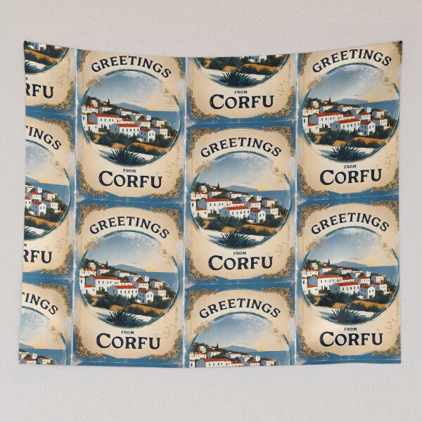 Item preview, Corfu Ionian Islands and Thrace Greece Postcard Vintage Retro Travel Vintage designed and sold by TravelPostcardGems.