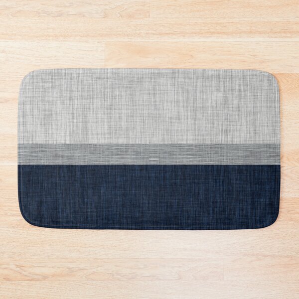 Item preview, Nautical Blue Grey Crisscross Stripe Colour Block designed and sold by jocelynsart.