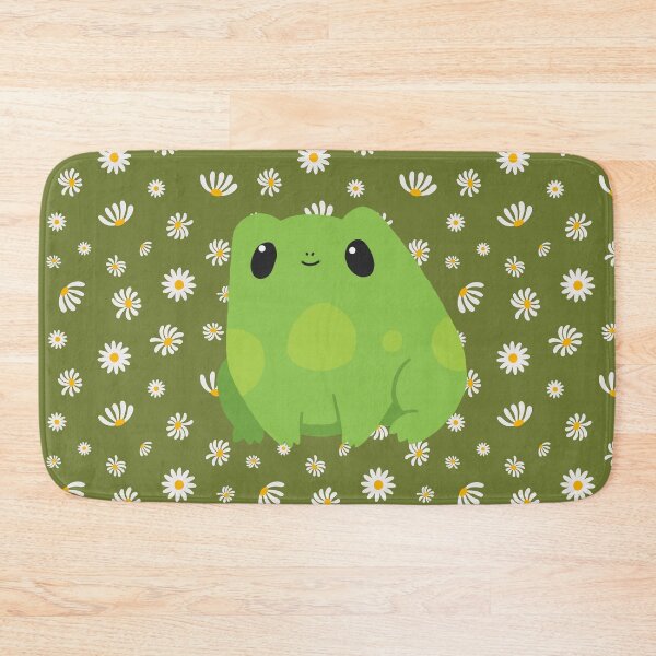 Item preview, Cute kawaii frog and daisies - girly cottagecore goblincore for frogs girls lover forest  designed and sold by Fantasy Cache.