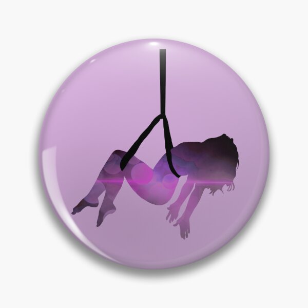 Item preview, Purple aerial sling hanging silhouette designed and sold by Dance-health.