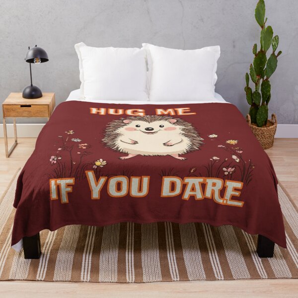 Item preview, Hedgehog Hug Me If You Dare Animal Nature Humor designed and sold by Design_Your_Day.