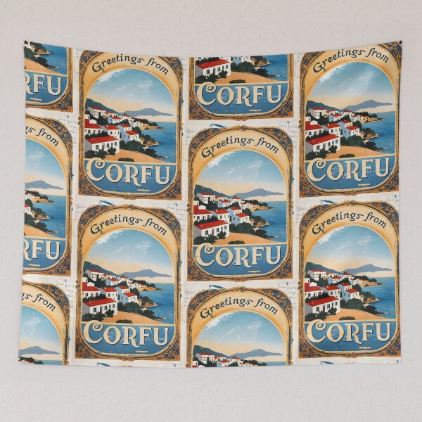 Item preview, Greetings from Corfu Ionian Islands and Thrace Greece Postcard Vintage Retro Travel Vintage designed and sold by TravelPostcardGems.