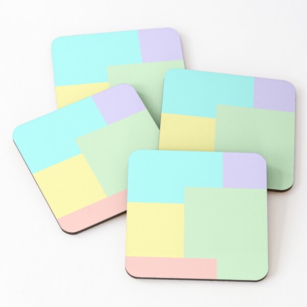 Item preview, Minimalist Abstract Geometric Color Block Pastel Colors designed and sold by Jeallan Designs.