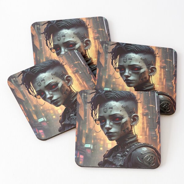 Item preview, Netrunner in Black - Sci Fi Art concept designed and sold by Delerat7.
