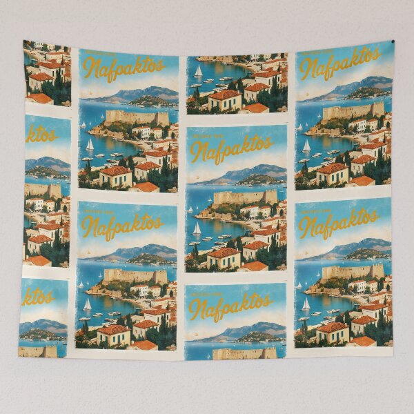 Item preview, Greetings from Nafpaktos Western Greece Postcard Vintage Retro Travel Vintage designed and sold by TravelPostcardGems.