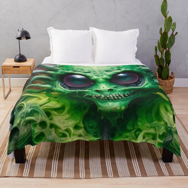 Item preview, Green Alien Creature - Sci Fi Art concept designed and sold by Delerat7.