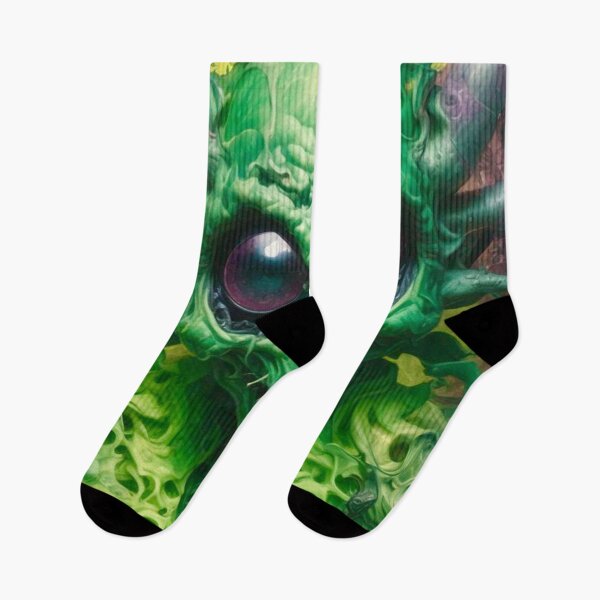 Item preview, Green Alien Creature - Sci Fi Art concept designed and sold by Delerat7.