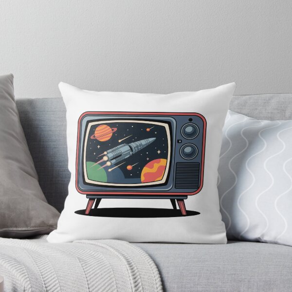 Item preview, Retro Rocket TV designed and sold by Angry Swan Designs.