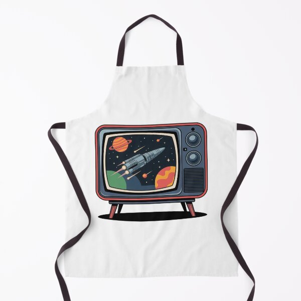 Item preview, Retro Rocket TV designed and sold by Angry Swan Designs.