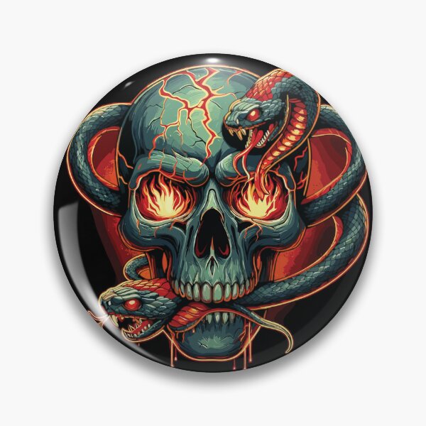 Item preview, Snake With Fire Skull designed and sold by YourFidelity.
