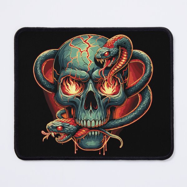 Item preview, Snake With Fire Skull designed and sold by YourFidelity.