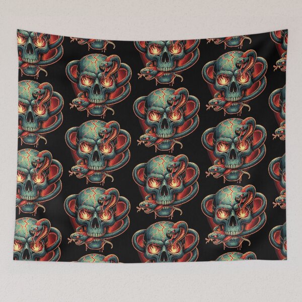Item preview, Snake With Fire Skull designed and sold by YourFidelity.