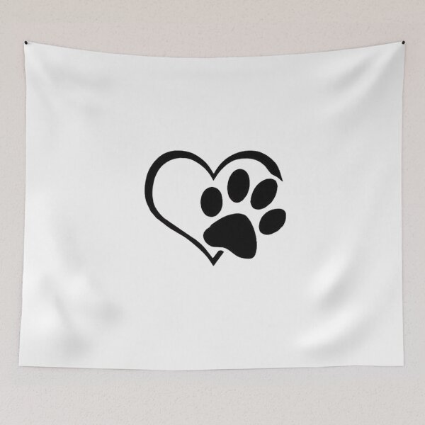 Item preview, Pawfect Love: Heart and Paw Print Design designed and sold by tutoo clothes.