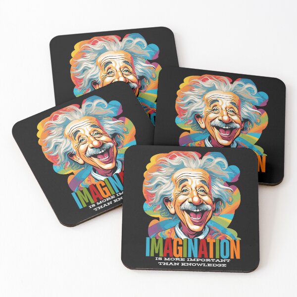 Item preview, Einstein Quote: Imagination is More Important Than Knowledge designed and sold by miixart.