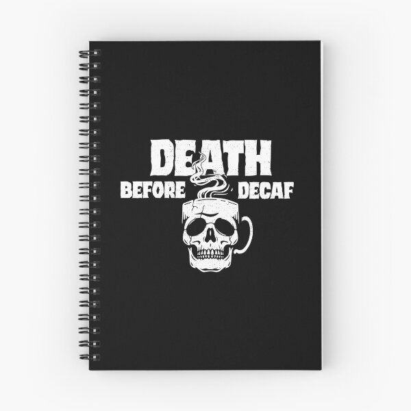 Item preview, Death Before Decaf - Skull Coffee Mug designed and sold by Awake  Productions.