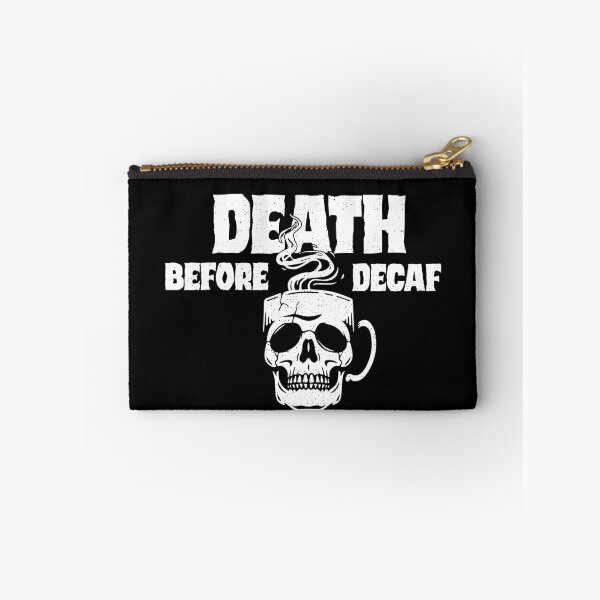Item preview, Death Before Decaf - Skull Coffee Mug designed and sold by Awake  Productions.
