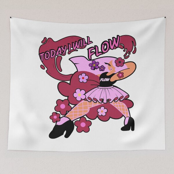 Item preview, TODAY I WILL FLOW designed and sold by stickersrafisa.