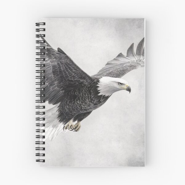 Item preview, Pencil drawn Bald Eagle High Quality Black and White Design designed and sold by Pencil-Art.