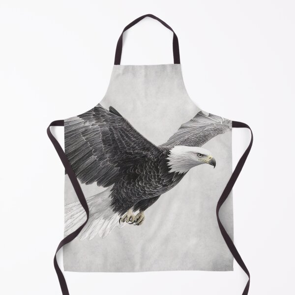Item preview, Pencil drawn Bald Eagle High Quality Black and White Design designed and sold by Pencil-Art.