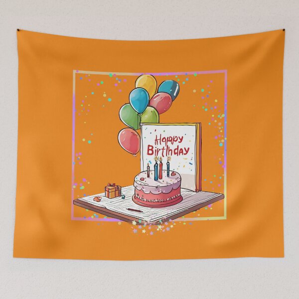 Item preview, Happy Birthday Cake designed and sold by Design_Your_Day.