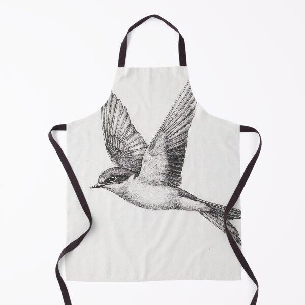 Item preview, Black and White Bird Pencil Drawing designed and sold by Pencil-Art.